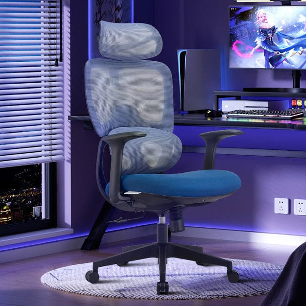Premium Fabric Blend Ergonomic Office Chair with Headrest Option