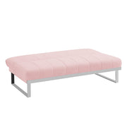 Ellie Boucle Foldable Sofa Bed With Stainless Steel Legs