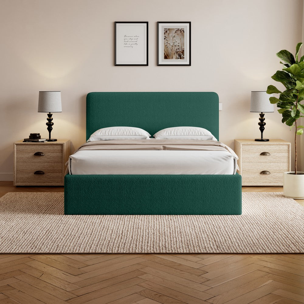 Elvie Ottoman Storage Pneumatic Lift Up Bed Frame Double or King Bed