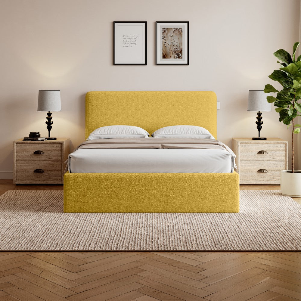 Elvie Ottoman Storage Pneumatic Lift Up Bed Frame Double or King Bed