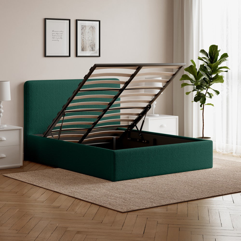 Elvie Ottoman Storage Pneumatic Lift Up Bed Frame Double or King Bed