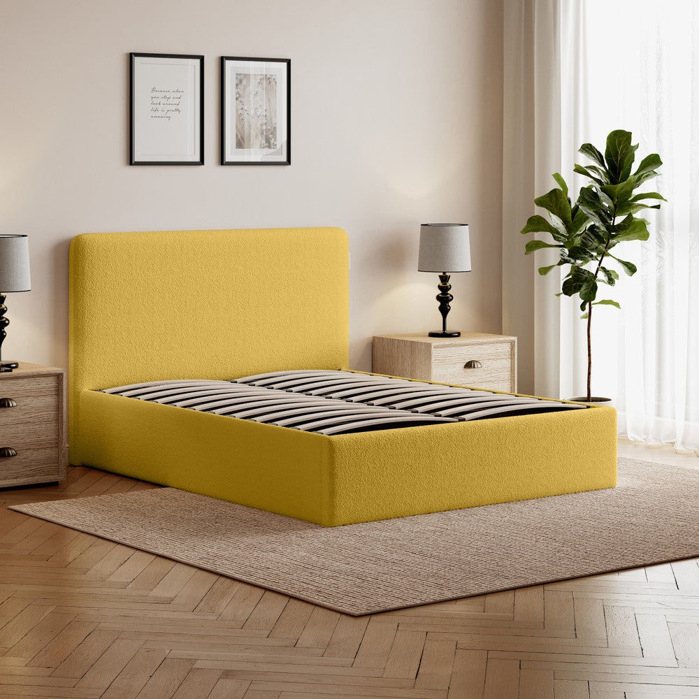 Elvie Ottoman Storage Pneumatic Lift Up Bed Frame Double or King Bed