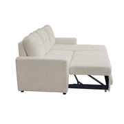 Avery Boucle Teddy Fleece Reversible Corner Sofa Bed With Storage Chaise