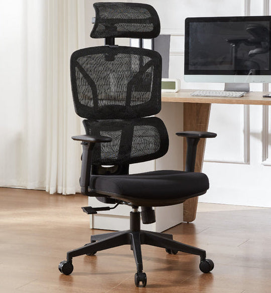 Essential Ergonomic Office Chair Swivel Computer Chair With Headrest
