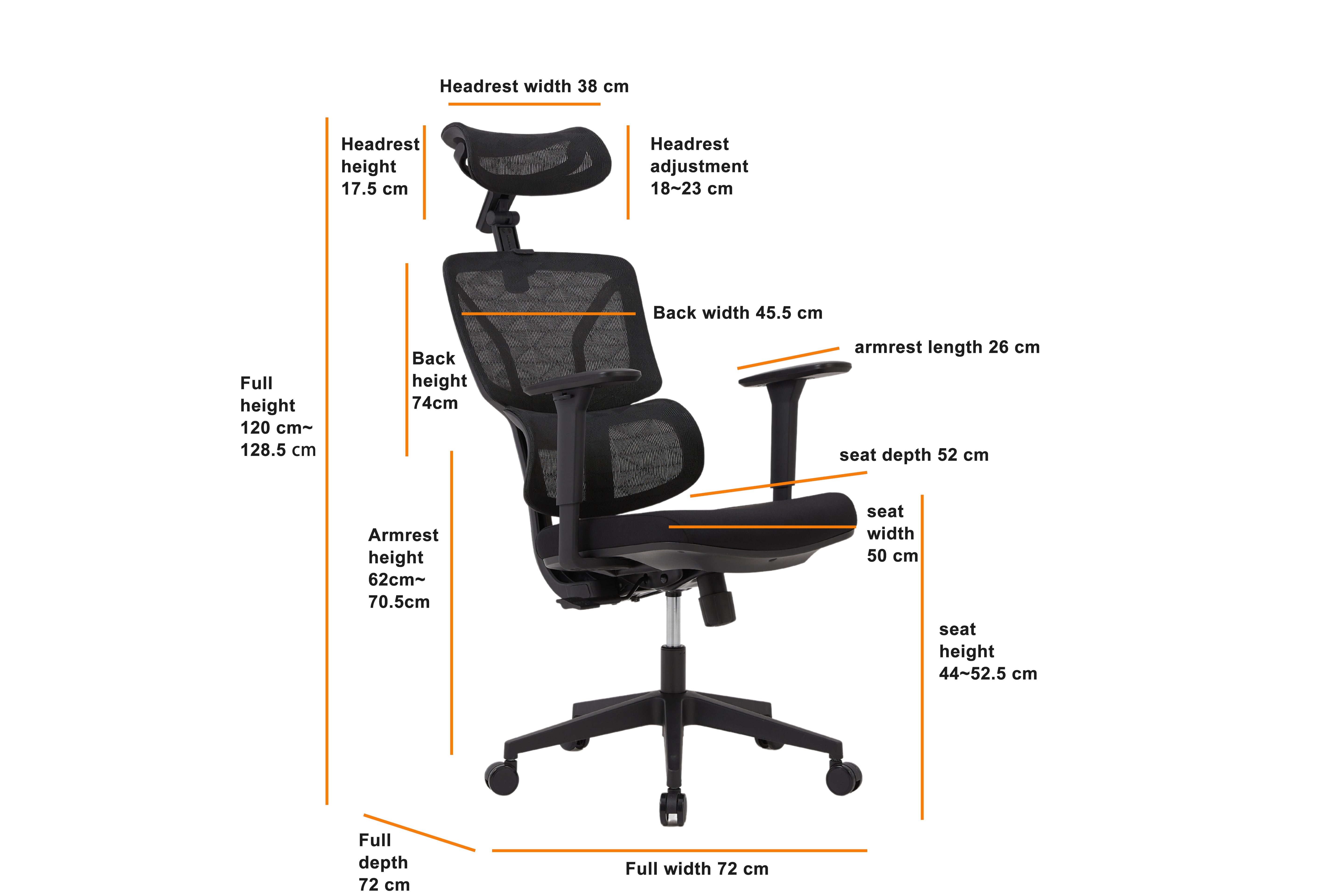 Essential Ergonomic Office Chair Swivel Computer Chair With Headrest