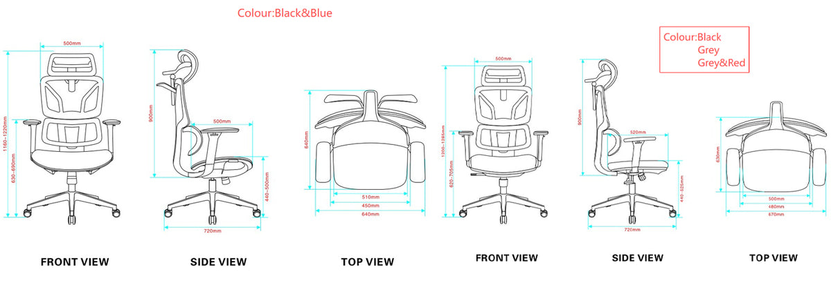 Essential Ergonomic Office Chair Swivel Computer Chair With Headrest