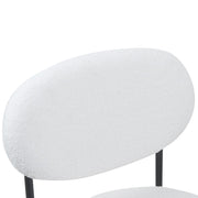 Set Of 2 Essie Round Upholstered Boucle Dining Chair