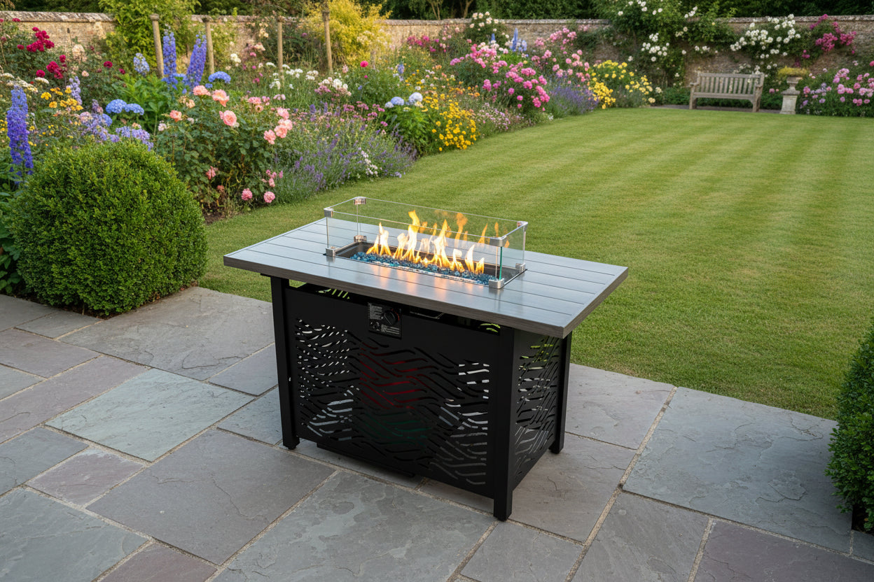 Outdoor 42 inchRect Gas Fire Pit Table