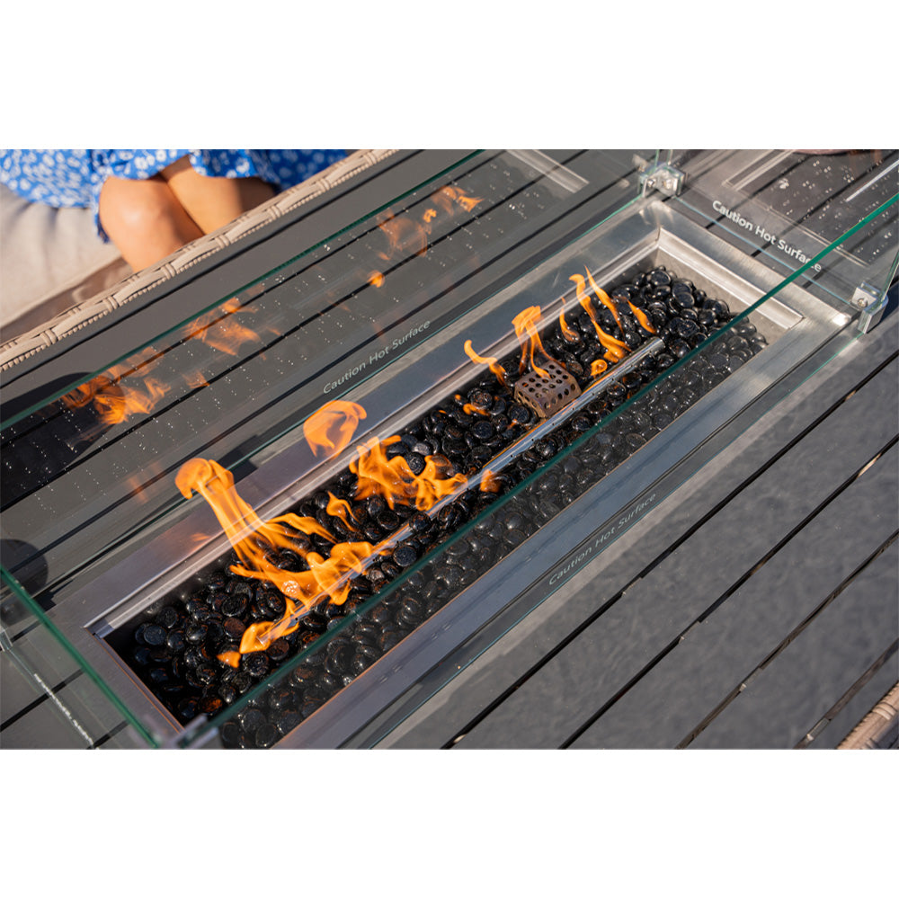 Galle 9 Seater Rattan Garden Furniture With Fire Pit Sofa Set
