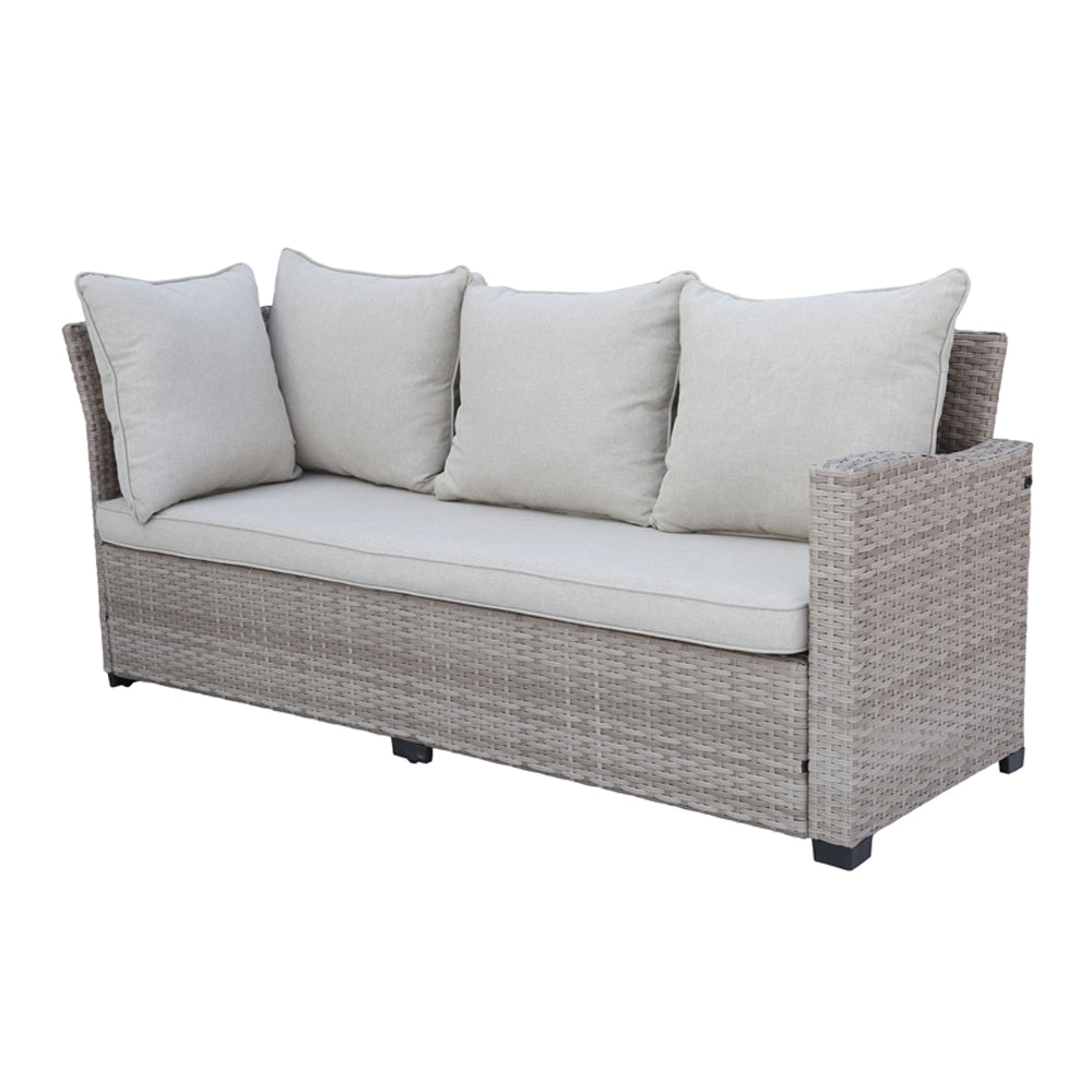Galle 9 Seater Rattan Garden Furniture With Fire Pit Sofa Set