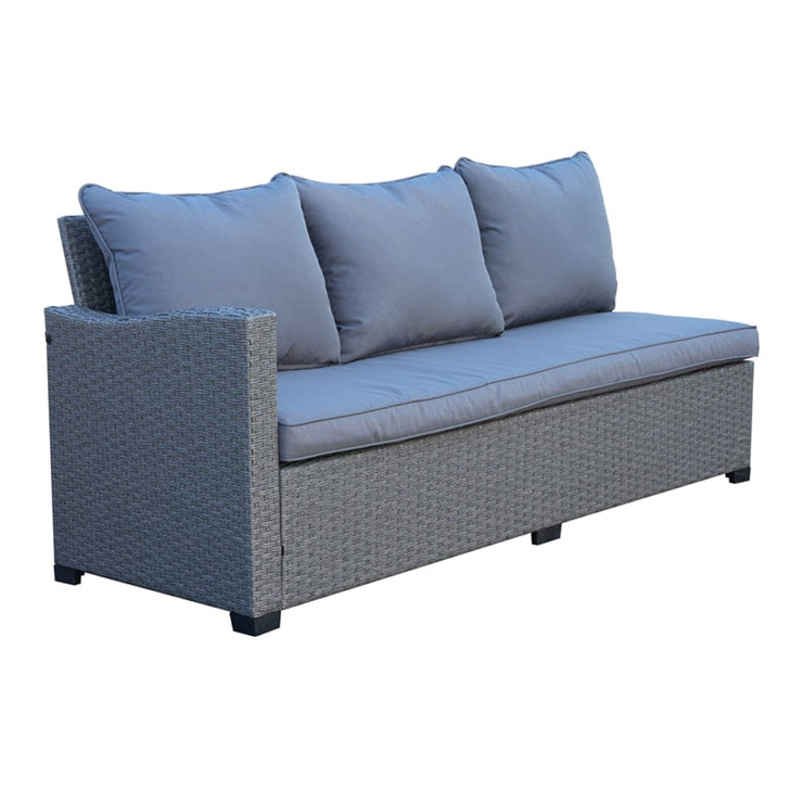 Galle 9 Seater Rattan Garden Furniture With Fire Pit Sofa Set