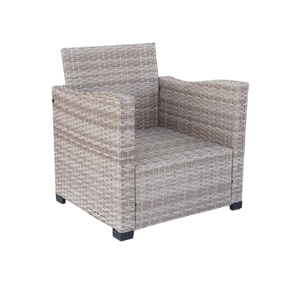 Galle Right Facing 9 Seater Garden Furniture Corner Sofa Fire Pit Set With Foldable Side Tables