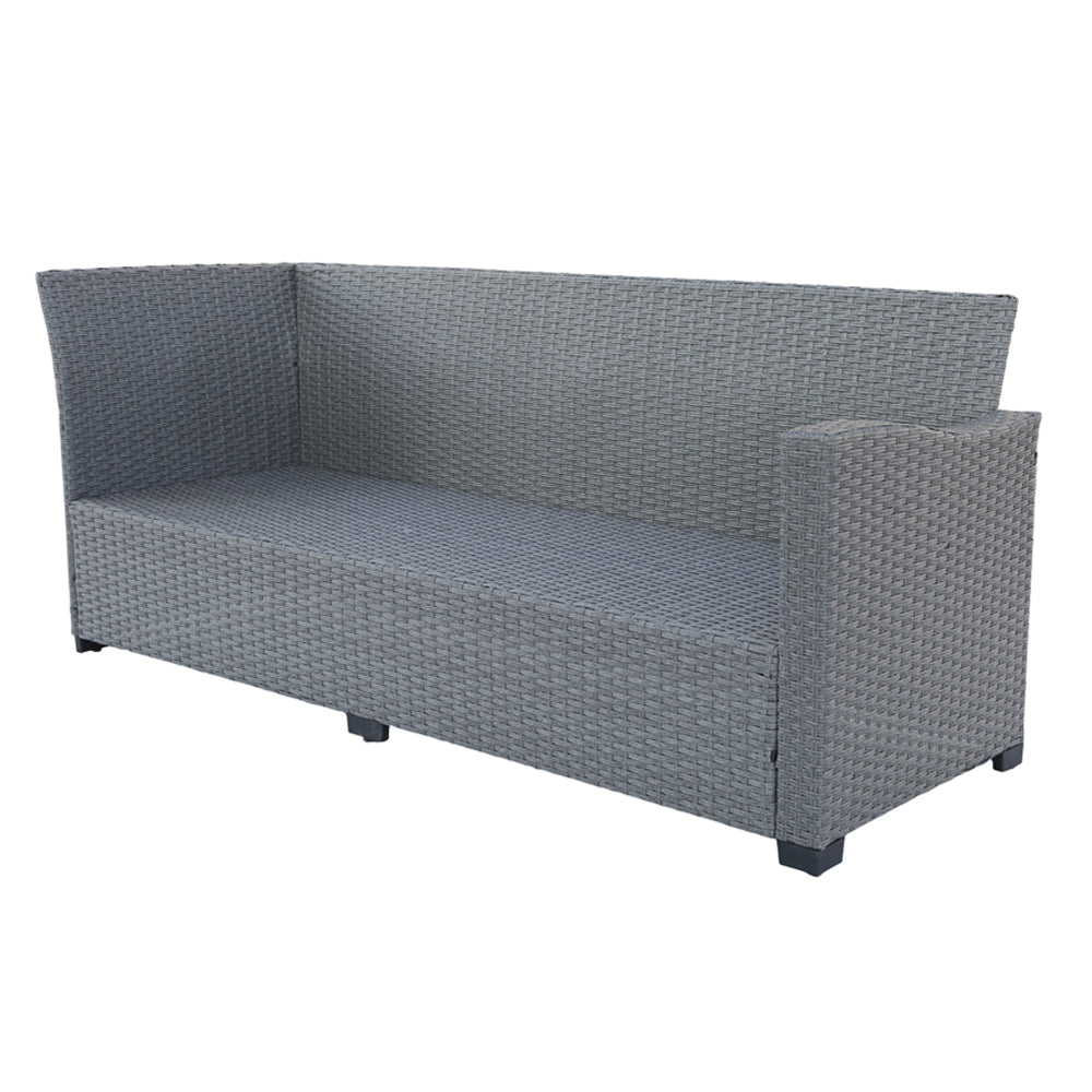 Galle Right Facing 9 Seater Garden Corner Sofa Fire Pit Set With Stool And Bench