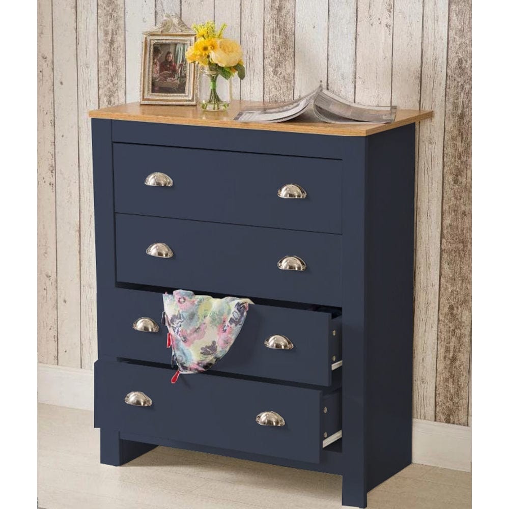 Navy nightstand sales set of 2