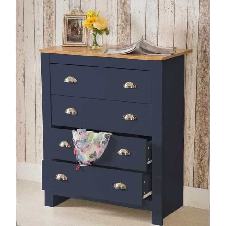 Heritage 4 Piece Bedroom Furniture Set Wardrobe Chest Bedside Table