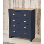 Heritage 4 Piece Bedroom Furniture Set Wardrobe Chest Bedside Table