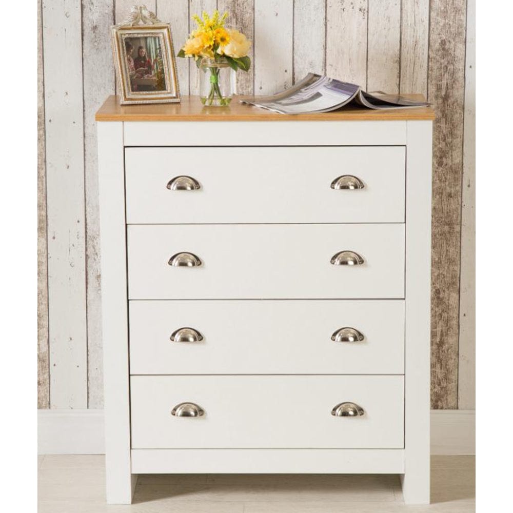 Heritage 3 Piece Bedside Chest Set With 2 Bedside Tables