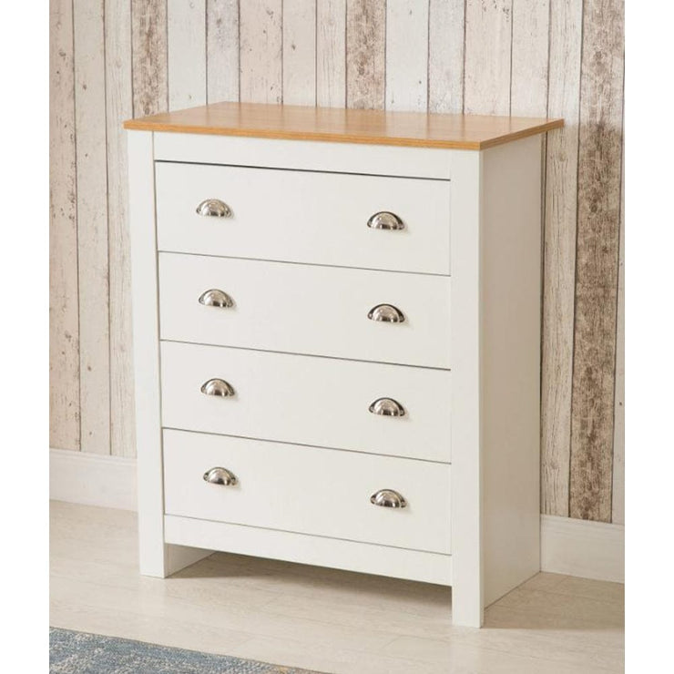 Heritage 4 Drawer Chest Bedroom Storage Cabinet