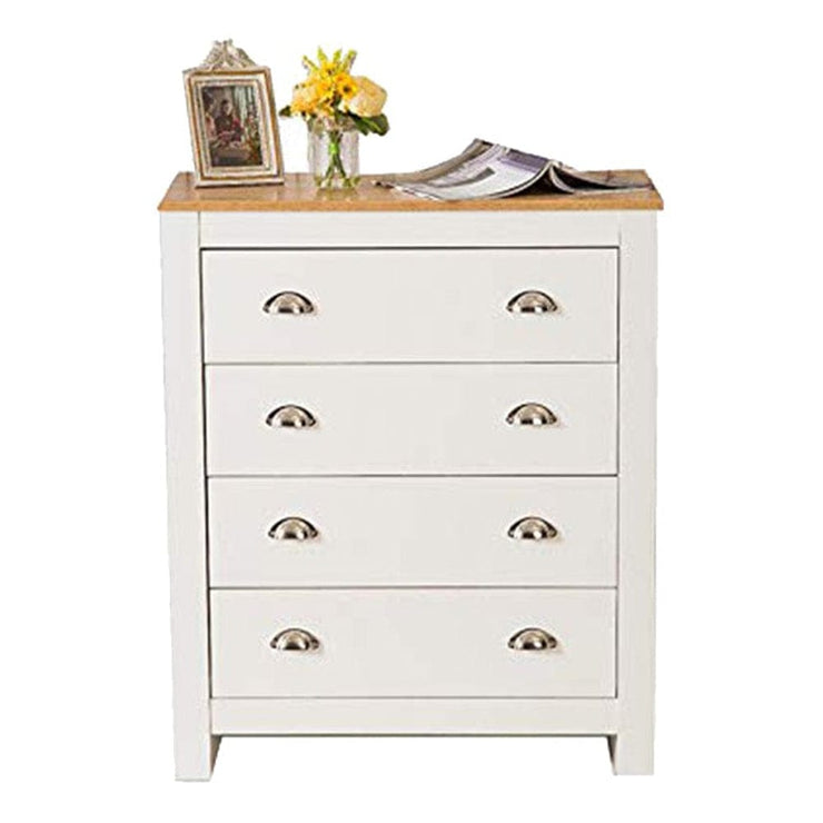 Heritage 4 Drawer Chest Bedroom Storage Cabinet