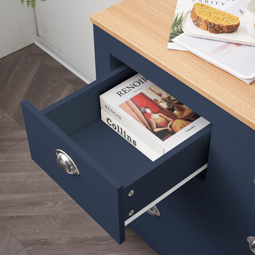Heritage 2+2 Chest Of Drawers Storage Cabinet