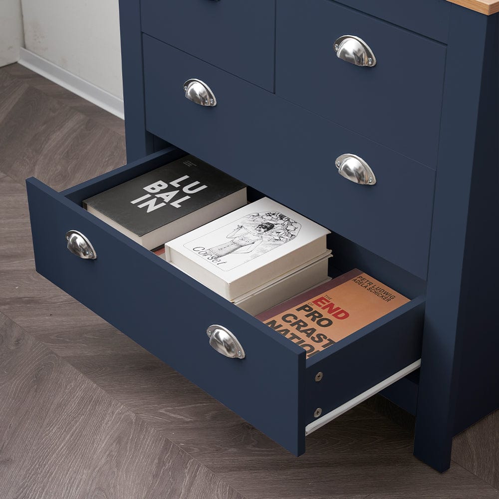 Heritage 2+2 Chest Of Drawers Storage Cabinet