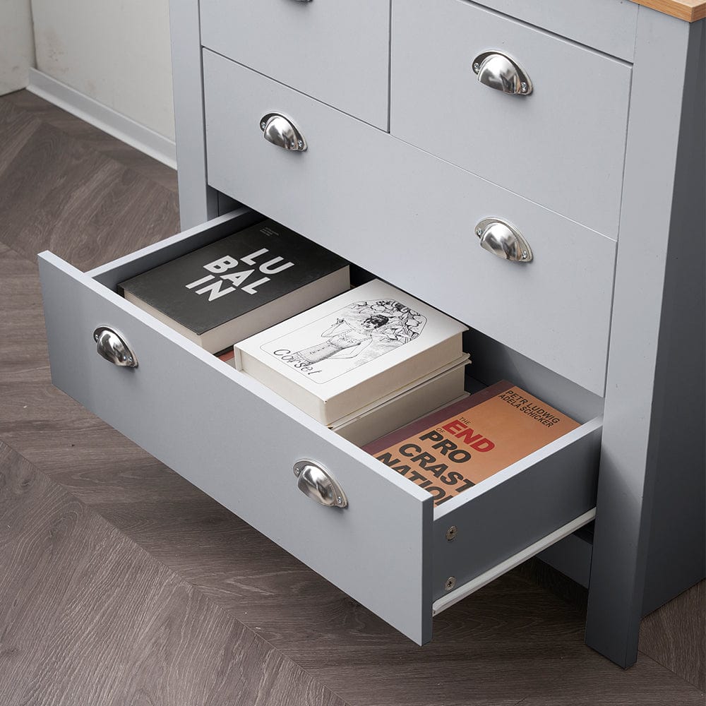 Heritage 2+2 Chest Of Drawers Storage Cabinet