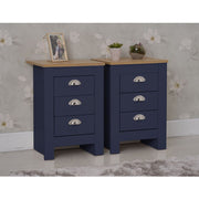 Heritage 4 Piece Bedroom Wardrobe Chest Set With Bedside Tables