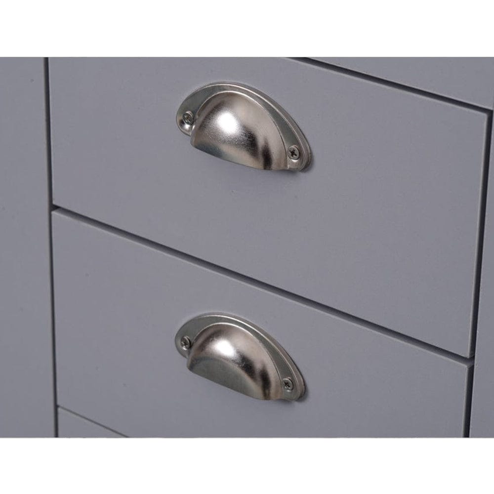 Set of 2 Heritage Bedside Tables Storage Cabinet
