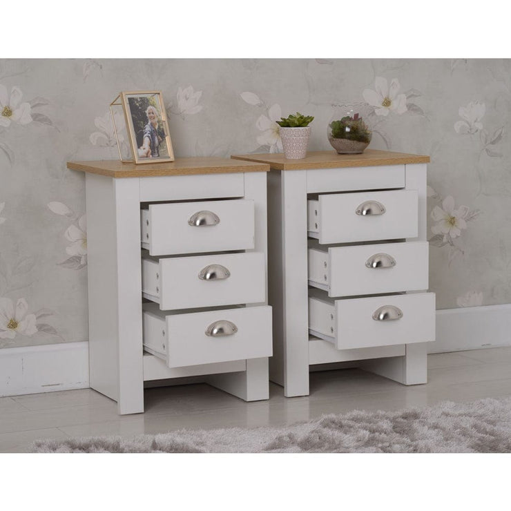 Heritage 4 Piece Bedroom Wardrobe Chest Set With Bedside Tables