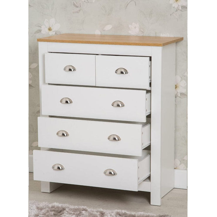 Heritage 4 Piece Bedroom Wardrobe Chest Set With Bedside Tables