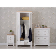 Heritage 3 Piece Bedroom Set Wardrobe Chest Bedside Table Set