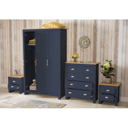 Heritage 4 Piece Bedroom Furniture Set Wardrobe Chest Bedside Table