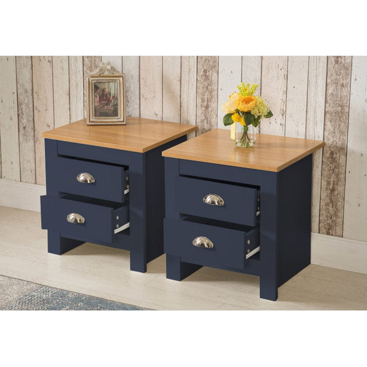 Heritage 4 Piece Bedroom Furniture Set Wardrobe Chest Bedside Table