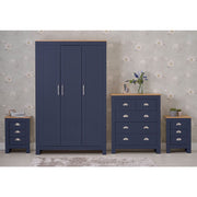 Heritage 4 Piece Bedroom Wardrobe Chest Set With Bedside Tables