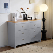 Heritage 6 Drawer Chest Bedroom Storage Cabinet