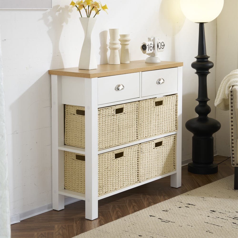 Heritage Hallway Console Table Sideboard With 2 Drawers