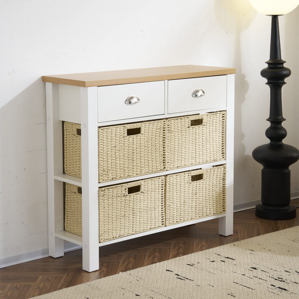 Heritage Hallway Console Table Sideboard With 2 Drawers