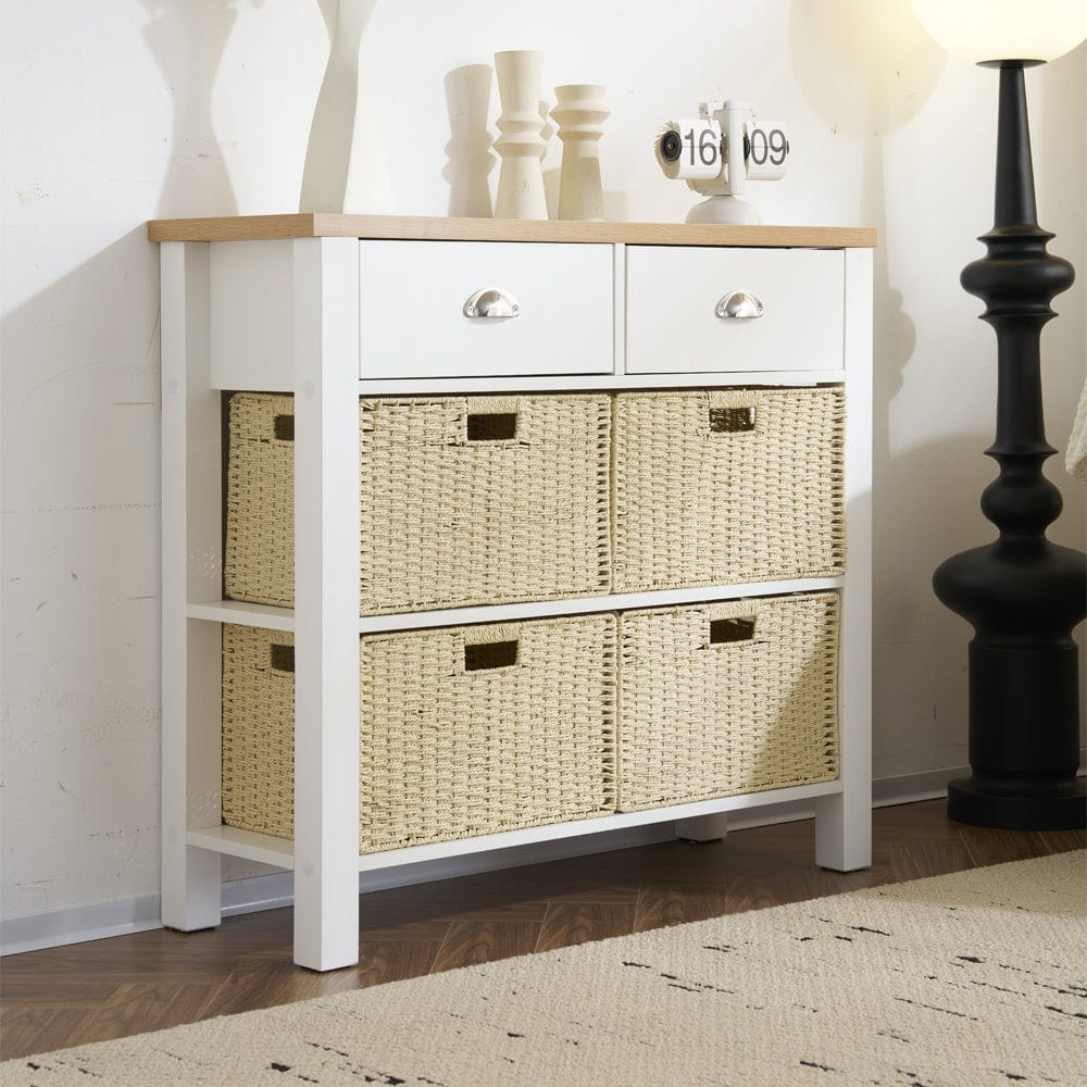 Heritage Hallway Console Table Sideboard With 2 Drawers