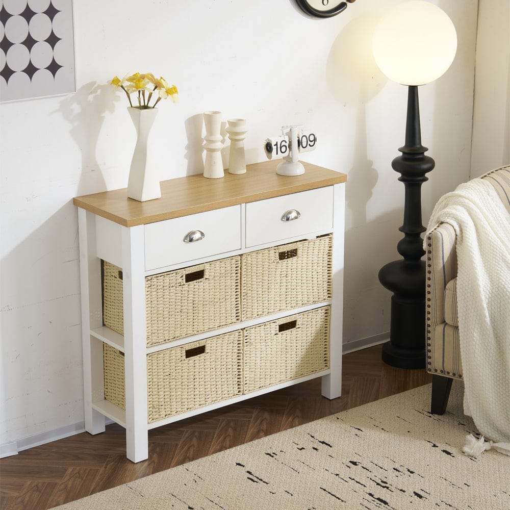 Heritage Hallway Console Table Sideboard With 2 Drawers