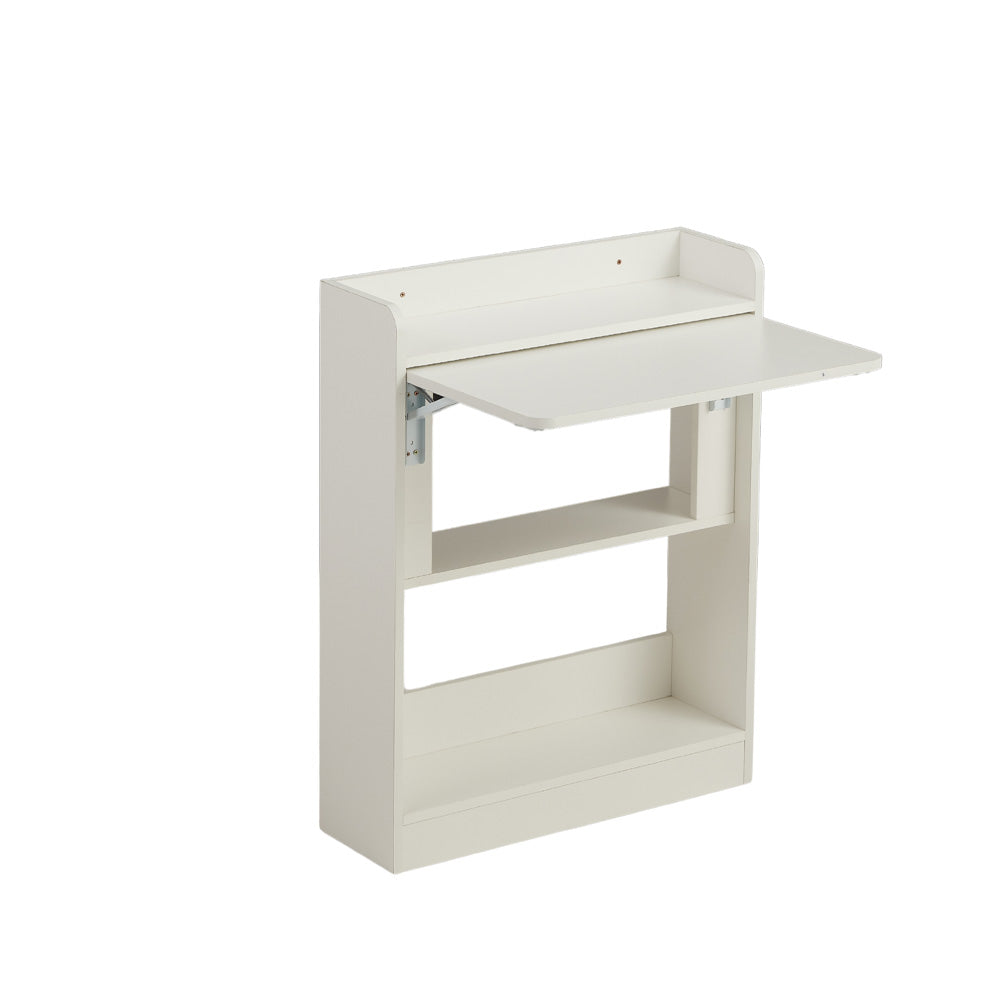 Heritage Modern White Foldable Side Desk Table