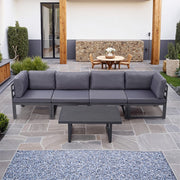 Hamburg Outdoor Modular 4-Seater Garden Patio Sofa Set With Coffee Table