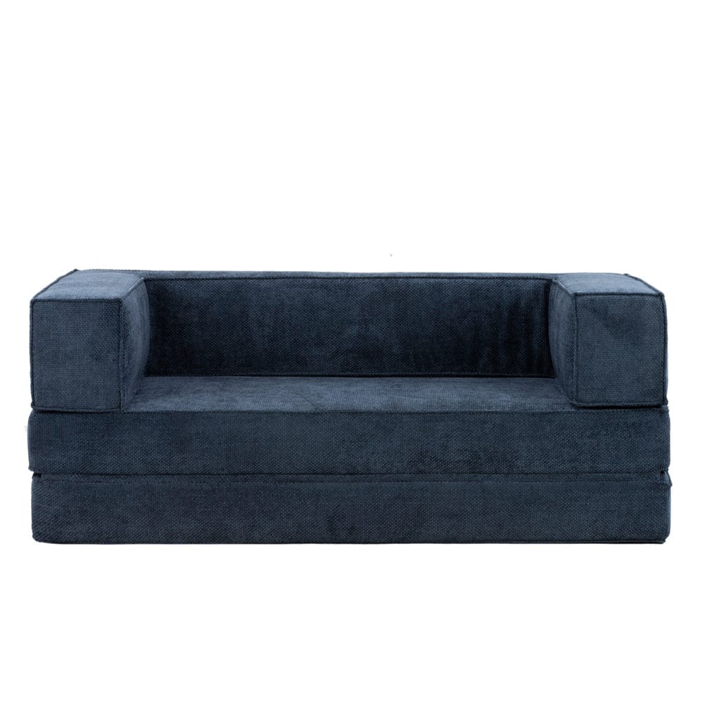 Hugspacee Velvet Compressed Daybed Upholstered Lounge Sofa