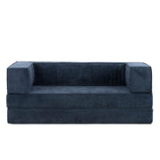 Hugspacee Velvet Compressed Daybed Upholstered Lounge Sofa