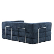 Hugspacee Velvet Compressed Daybed Upholstered Lounge Sofa