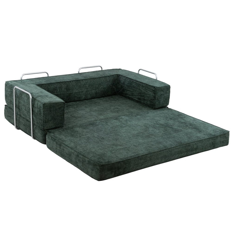 Hugspacee Velvet Compressed Daybed Upholstered Lounge Sofa