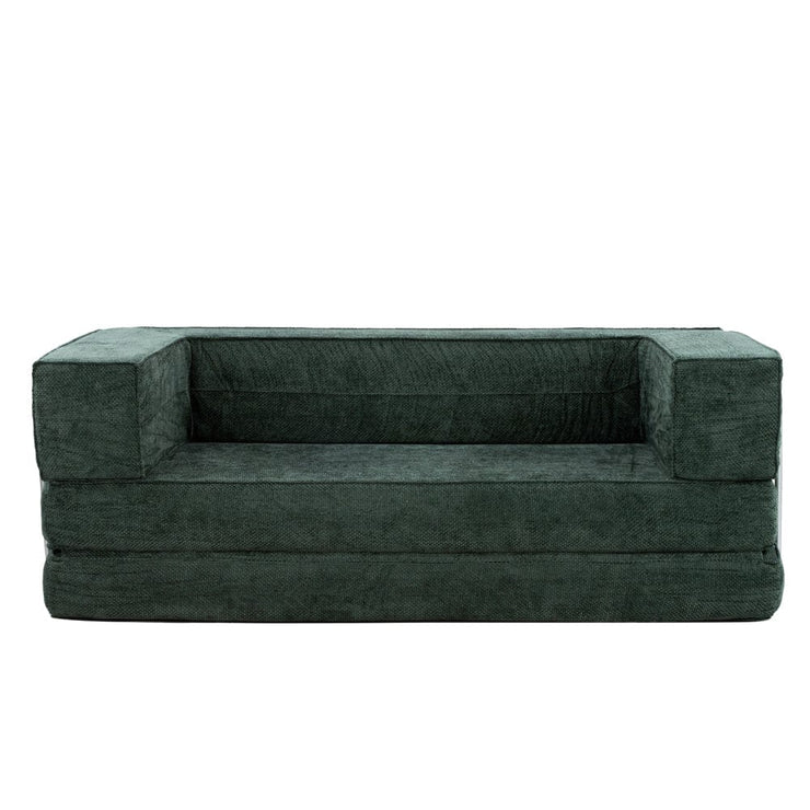 Hugspacee Velvet Compressed Daybed Upholstered Lounge Sofa