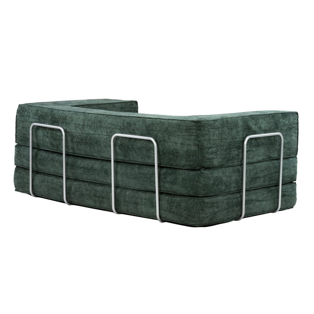 Hugspacee Velvet Compressed Daybed Upholstered Lounge Sofa
