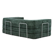 Hugspacee Velvet Compressed Daybed Upholstered Lounge Sofa