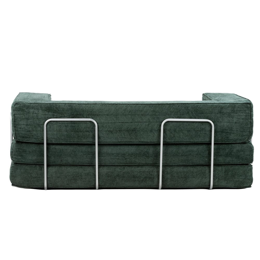 Hugspacee Velvet Compressed Daybed Upholstered Lounge Sofa