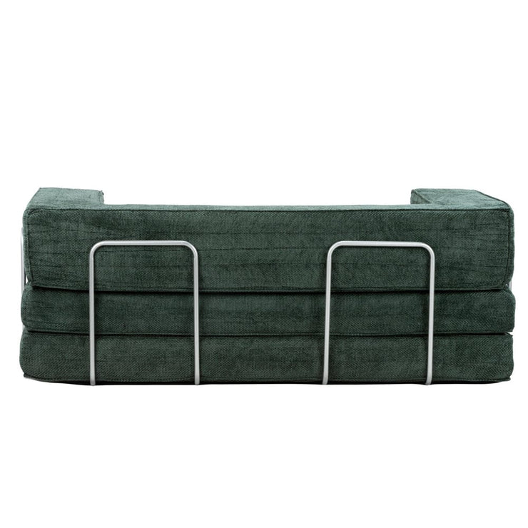 Hugspacee Velvet Compressed Daybed Upholstered Lounge Sofa